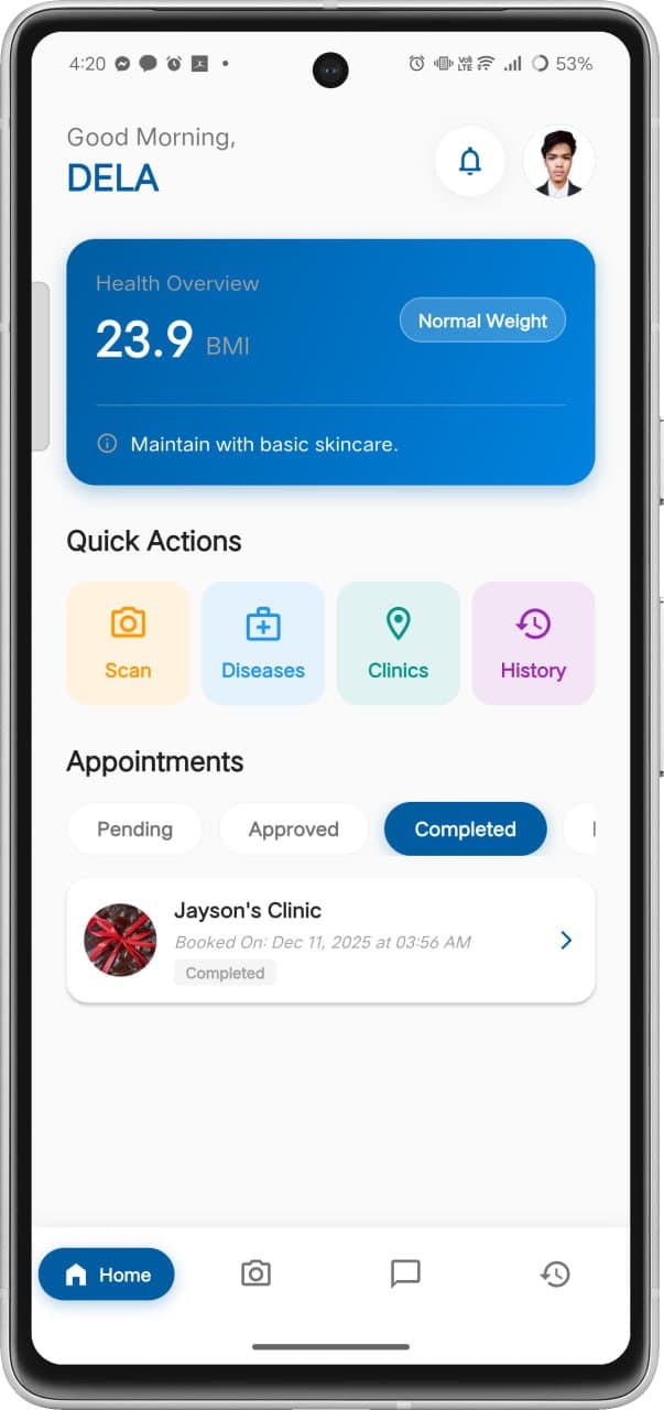 AI-SKINWISE - A Mobile App Skin Disease Detection System with Smart App